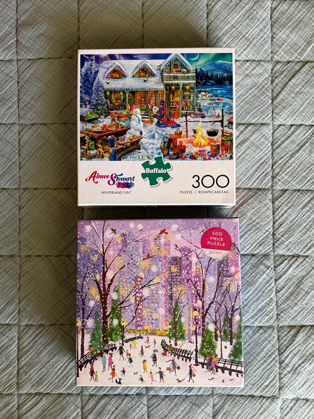 Christmas Puzzle Bundle - Galison Snowy Night & Aimee Stewart Winterland Fun